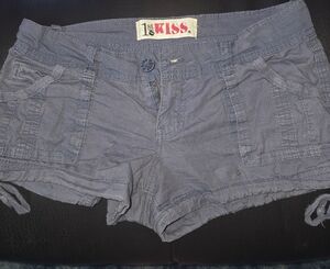 1st Kiss Women's Charcoal Cargo Shorts